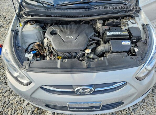 KMHCT4AE2GU007925 2016 HYUNDAI ACCENT Серебряный Вид задней части салона
