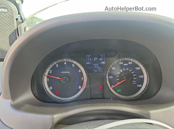 KMHCT4AE2GU007925 2016 HYUNDAI ACCENT Серебряный Вид щитка приборов