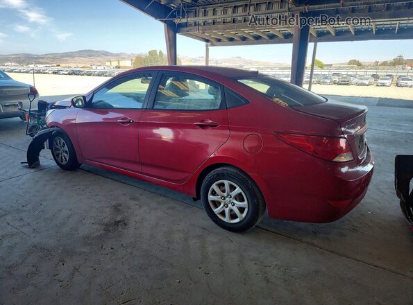 KMHCT4AE2GU009349 2016 HYUNDAI ACCENT Red Հետևի ձախ
