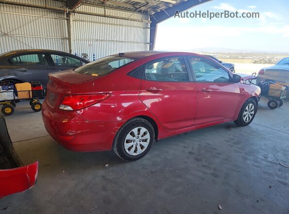 KMHCT4AE2GU009349 2016 HYUNDAI ACCENT Red Հետևի աջ