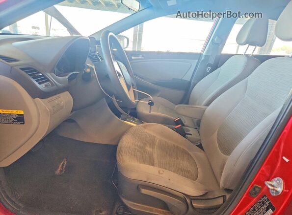 KMHCT4AE2GU009349 2016 HYUNDAI ACCENT Red Սալոնի դիմացի տեսք