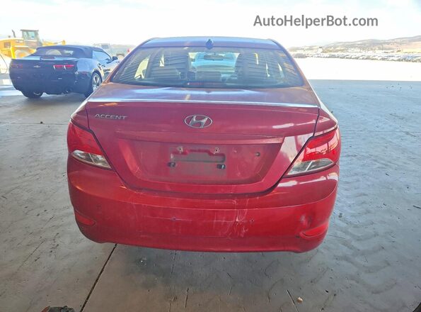 KMHCT4AE2GU009349 2016 HYUNDAI ACCENT Red Հետևի տեսք