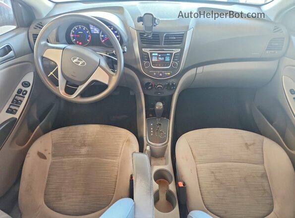 KMHCT4AE2GU009349 2016 HYUNDAI ACCENT Red Առջևի վահանակի տեսք