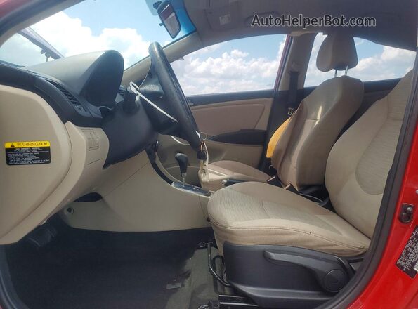 KMHCT4AE2GU110052 2016 HYUNDAI ACCENT Red Սալոնի դիմացի տեսք