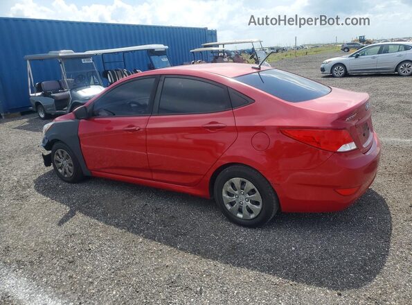KMHCT4AE2GU110052 2016 HYUNDAI ACCENT Red Հետևի ձախ