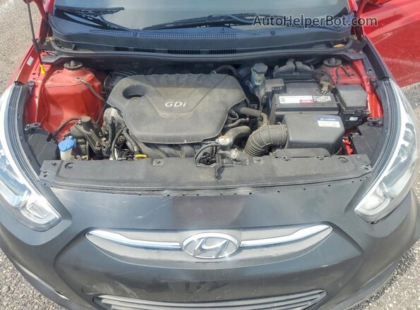 KMHCT4AE2GU110052 2016 HYUNDAI ACCENT Red Սալոնի հետևի տեսք