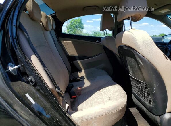 KMHCT4AE2GU144539 2016 HYUNDAI ACCENT Black Vista de los asientos traseros