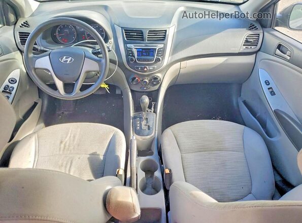 KMHCT4AE2HU170561 2017 HYUNDAI ACCENT Black Widok deski rozdzielczej