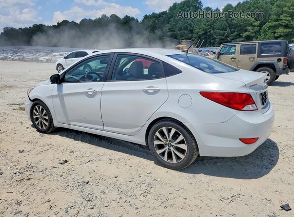 KMHCT4AE2HU371215 2017 HYUNDAI ACCENT White Задня ліва чверть