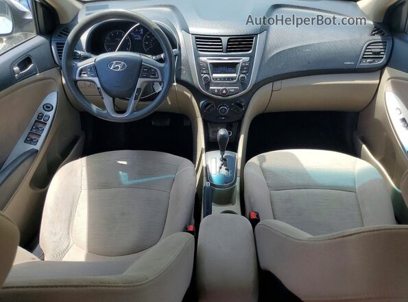 KMHCT4AE2HU371215 2017 HYUNDAI ACCENT White Вид панелі приладів