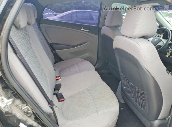 KMHCT4AE3GU021638 2016 HYUNDAI ACCENT Black Вид задніх сидінь