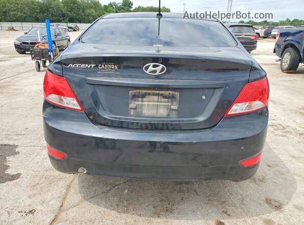 KMHCT4AE3GU021638 2016 HYUNDAI ACCENT Black Вид ззаду