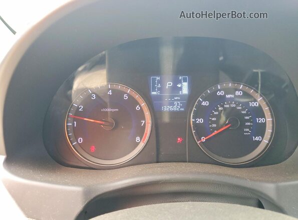 KMHCT4AE3GU021638 2016 HYUNDAI ACCENT Black Вид щитка приладів