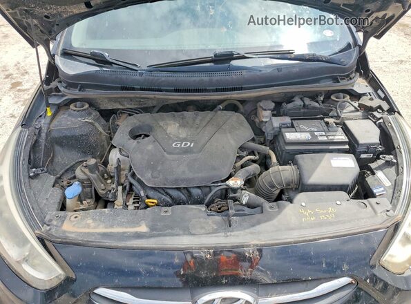 KMHCT4AE3GU021638 2016 HYUNDAI ACCENT Black Вид задньої частини салону