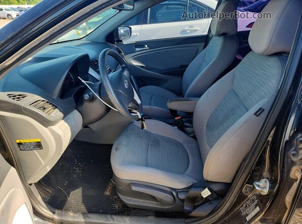 KMHCT4AE3GU021638 2016 HYUNDAI ACCENT Black Вид салону спереду