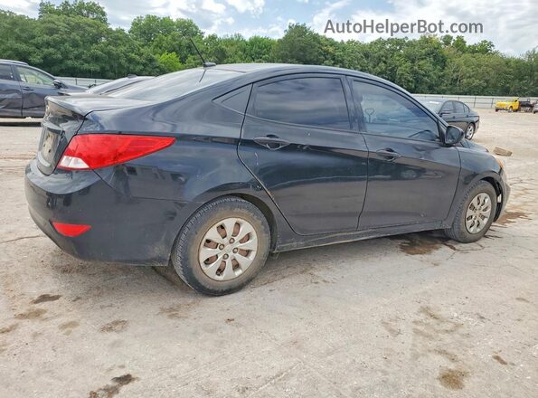 KMHCT4AE3GU021638 2016 HYUNDAI ACCENT Black Задня права чверть