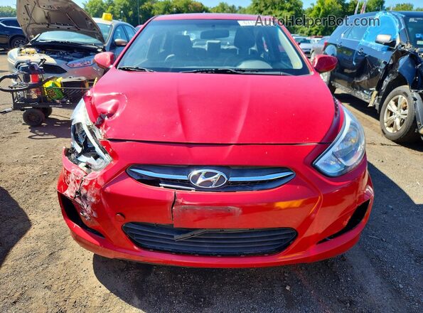 KMHCT4AE3GU164220 2016 HYUNDAI ACCENT Red Вид спереду