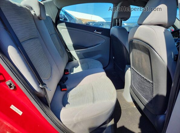 KMHCT4AE3GU164220 2016 HYUNDAI ACCENT Red Вид задніх сидінь