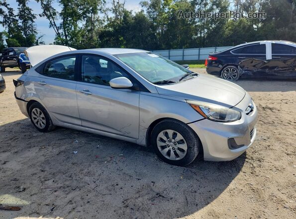 KMHCT4AE3GU968470 2016 HYUNDAI ACCENT Silver Передня права чверть