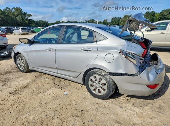 KMHCT4AE3GU968470 2016 HYUNDAI ACCENT Silver Задня ліва чверть