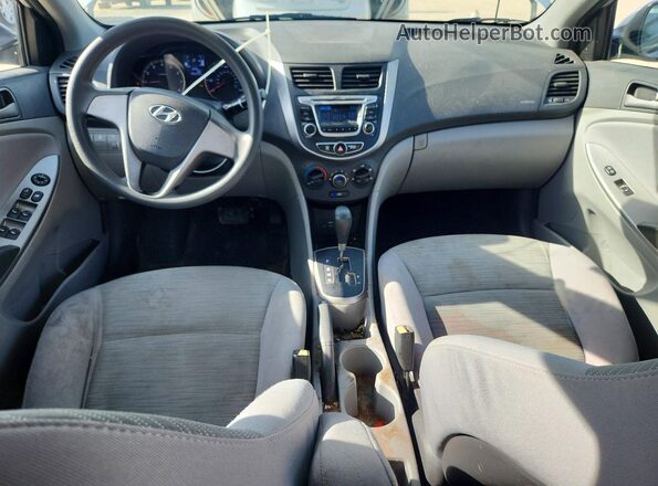 KMHCT4AE3GU968470 2016 HYUNDAI ACCENT Silver Вид панелі приладів