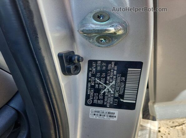 KMHCT4AE3GU968470 2016 HYUNDAI ACCENT Silver Вид підкапотного простору