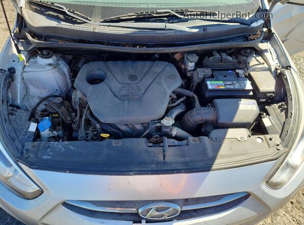 KMHCT4AE3HU340023 2017 HYUNDAI ACCENT Silver უკანა სალონის ხედი