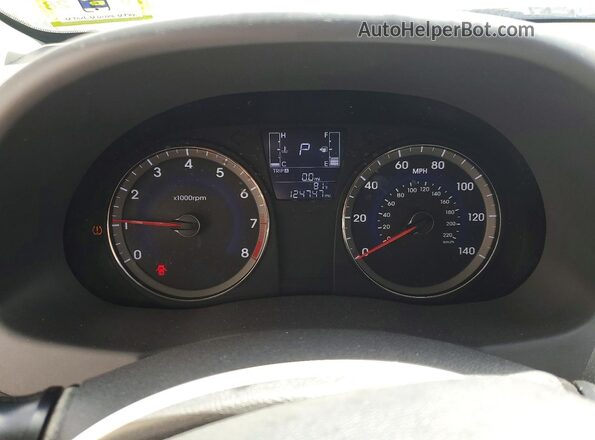 KMHCT4AE3HU375502 2017 HYUNDAI ACCENT Black Instrument cluster view
