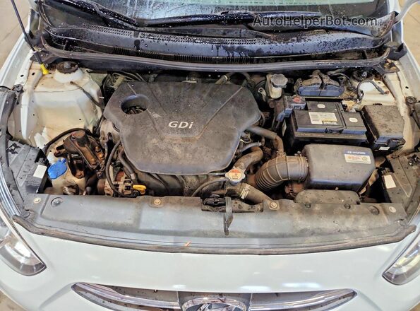 KMHCT4AE4GU962791 2016 HYUNDAI ACCENT White უკანა სალონის ხედი