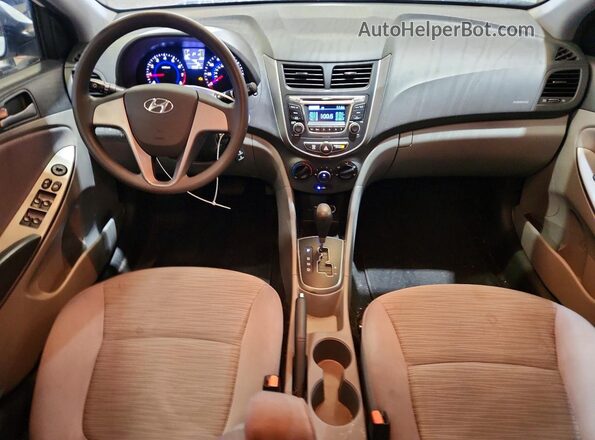KMHCT4AE4GU962791 2016 HYUNDAI ACCENT White წინა პანელის ხედი