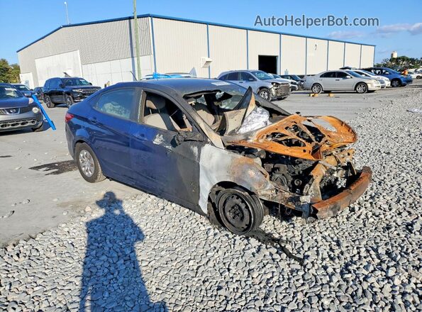 KMHCT4AE4HU240335 2017 HYUNDAI ACCENT Blue Delantero derecho