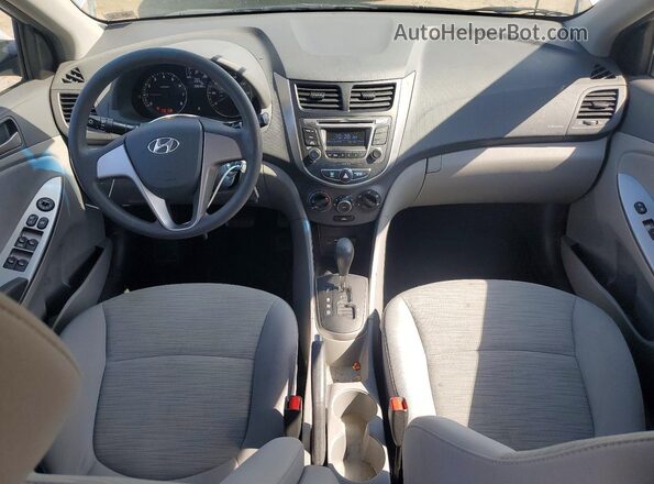 KMHCT4AE4HU342735 2017 HYUNDAI ACCENT Серебряный Вид панели приборов