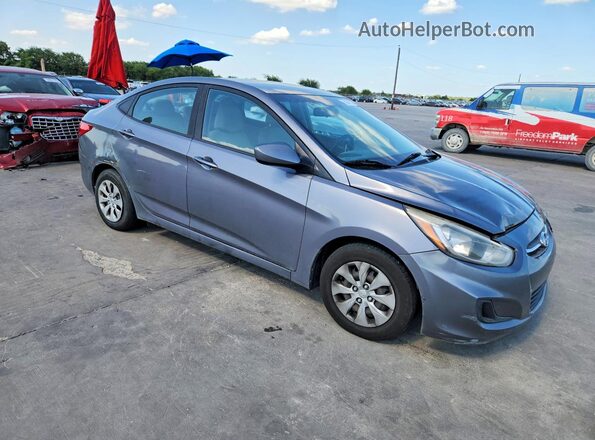 KMHCT4AE5HU205271 2017 HYUNDAI ACCENT Gray წინა მარჯვენა