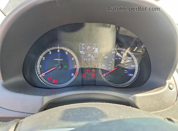 KMHCT4AE5HU205271 2017 HYUNDAI ACCENT Gray ხელსაწყოთა პანელის ხედი