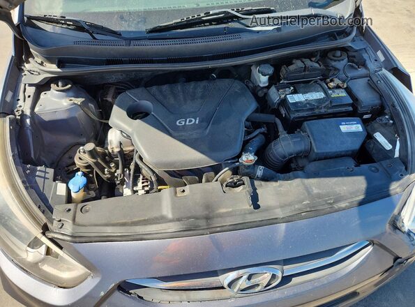 KMHCT4AE5HU205271 2017 HYUNDAI ACCENT Gray უკანა სალონის ხედი