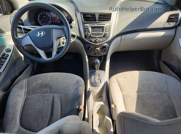 KMHCT4AE5HU205271 2017 HYUNDAI ACCENT Gray წინა პანელის ხედი