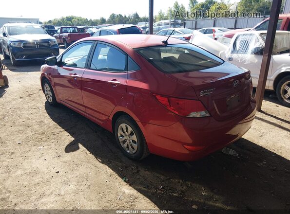 KMHCT4AE5HU215900 2017 HYUNDAI ACCENT Red Trasero izquierdo