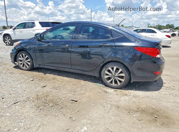 KMHCT4AE5HU249674 2017 HYUNDAI ACCENT Black Trasero izquierdo