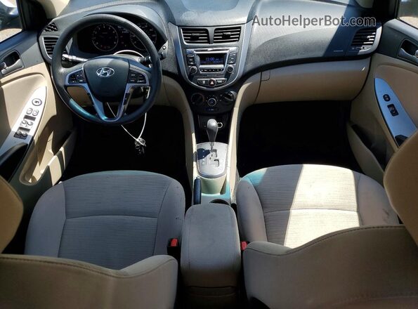 KMHCT4AE5HU254857 2017 HYUNDAI ACCENT White Առջևի վահանակի տեսք