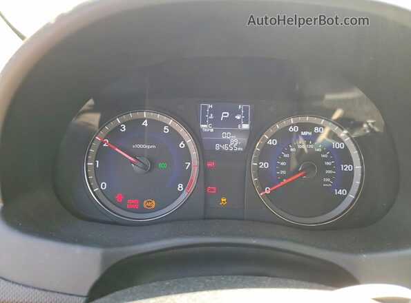 KMHCT4AE5HU254857 2017 HYUNDAI ACCENT White Սարքավորումների վահանակի տեսք
