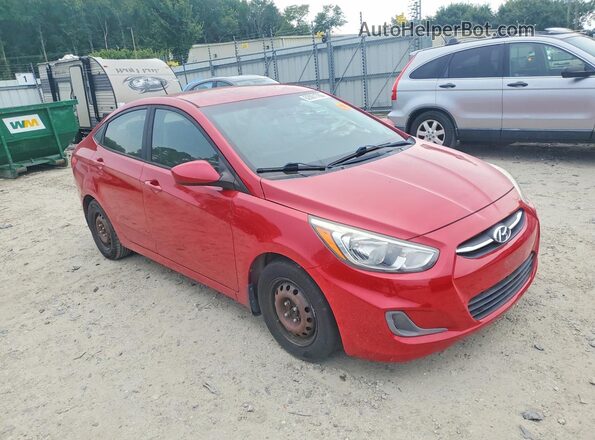 KMHCT4AE6GU139912 2016 HYUNDAI ACCENT Красный Передняя правая четверть