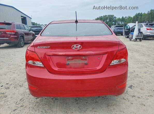 KMHCT4AE6GU139912 2016 HYUNDAI ACCENT Красный Вид сзади