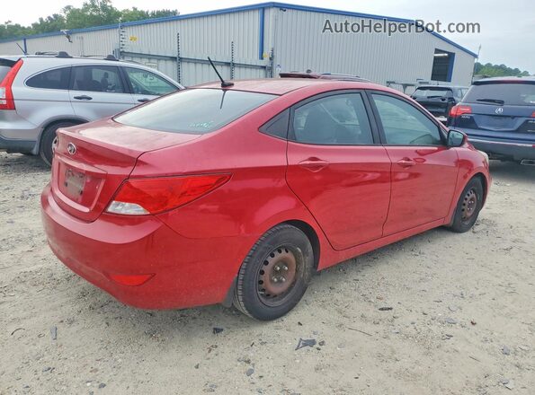KMHCT4AE6GU139912 2016 HYUNDAI ACCENT Красный Задняя правая четверть