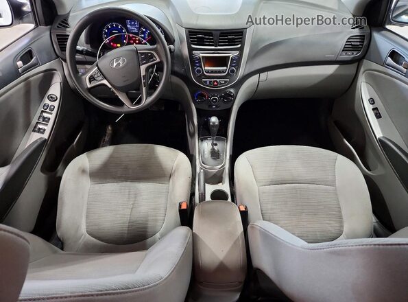 KMHCT4AE6GU976157 2016 HYUNDAI ACCENT White Вид панелі приладів