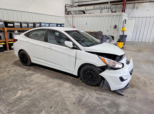 KMHCT4AE6GU976157 2016 HYUNDAI ACCENT White Передня права чверть