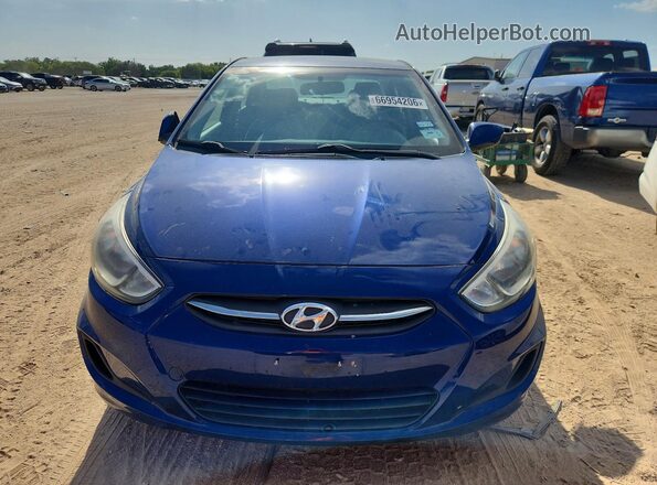 KMHCT4AE7GU142883 2016 HYUNDAI ACCENT Blue Widok z przodu