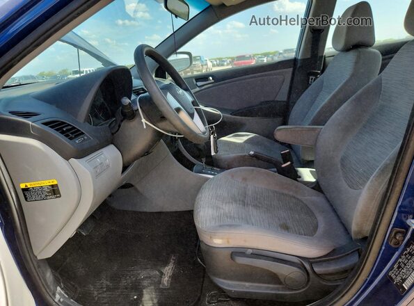 KMHCT4AE7GU142883 2016 HYUNDAI ACCENT Blue Widok wnętrza z przodu