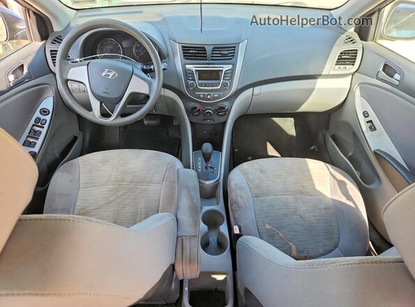 KMHCT4AE7GU142883 2016 HYUNDAI ACCENT Blue Widok deski rozdzielczej