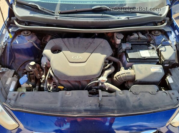 KMHCT4AE7GU142883 2016 HYUNDAI ACCENT Blue Widok wnętrza z tyłu