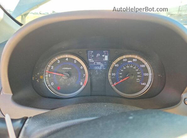 KMHCT4AE7HU172175 2017 HYUNDAI ACCENT White Вид щитка приладів